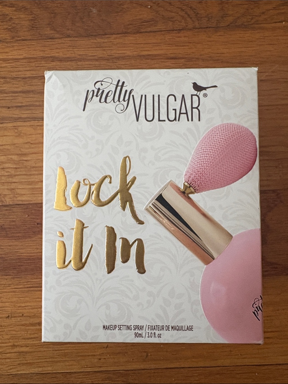 Pretty Vulgar packaging with Pink and Gold accents
